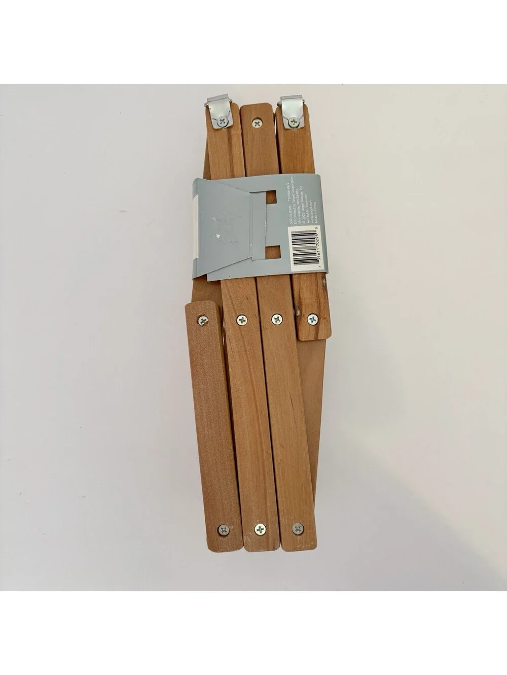 Accordion Style Wood Expandable 10 Peg Wall Rack Cups Towels Hats Scarves